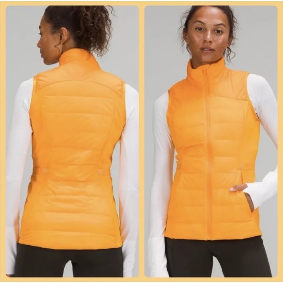 lululemon athletica Jackets & Blazers - NWT Lululemon Down for It All Vest Clementine Size 6 🍊